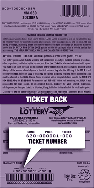 Ticket Back